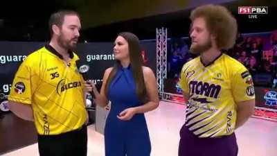 PBA bowler swears on live TV and then immediately pays the fine to the commissioner.