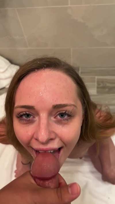 I wanted his cum on my face first thing