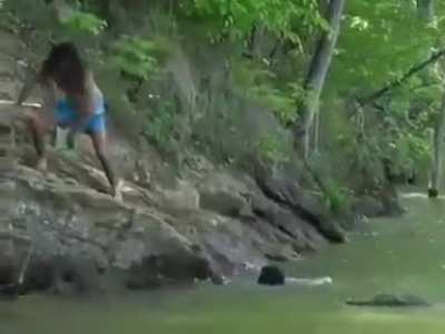 Alligator Attack stopped by Randy Savage