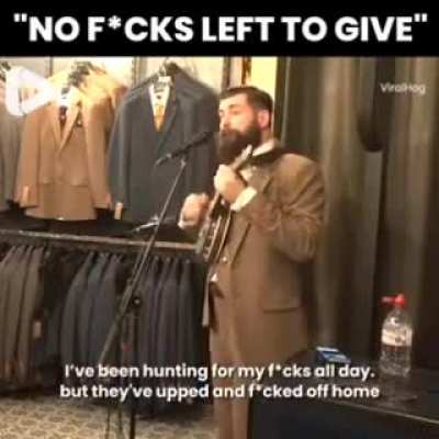 This guy got no fucks left to give