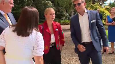 2021 Australian of the Year meets with the Prime Minister at The Lodge | Pablo Vi&ntilde;ales