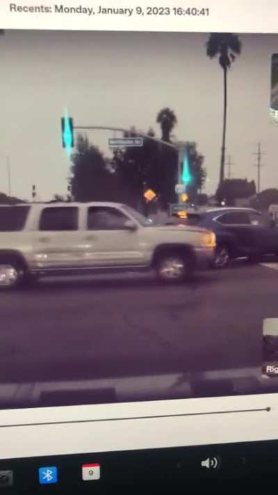 T Boned Hit and Run during Los Angeles&rsquo; Torrential Downpour