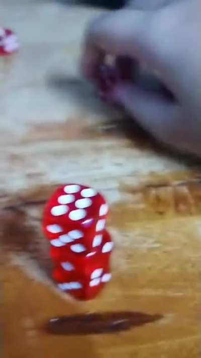 I was just trying to stack the dice I bought earlier :(
