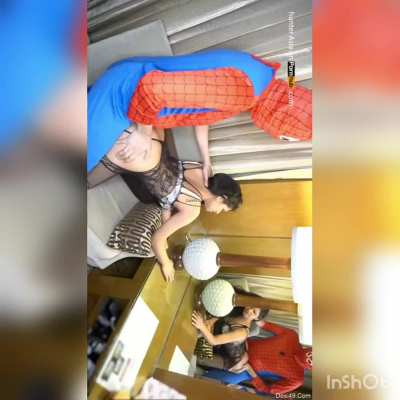 A cute girl fucked by spider man😍❤️❤️
