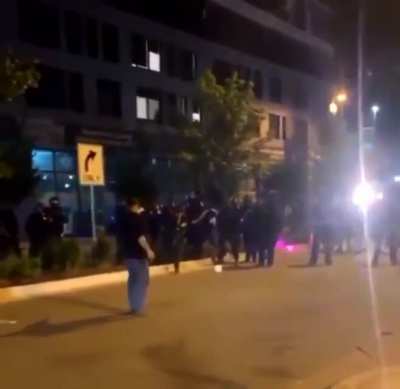 Grand Rapids PD fires a tear gas canister at an unarmed man (right after they maced him) point blank to the face
