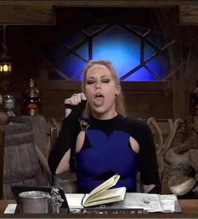 Marisha getting into character for tonight&rsquo;s episode