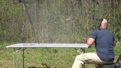 On 4/9/2021 gun channel host Kentucky Ballistics has h&igrave;s 50 caliber rifle explode in his face. A piece pierces his neck and lacerated his jugular. Failure was due to an old, faulty SLAP (Saboted Light Armor Penatrator) round.