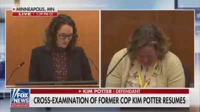 Prosecutor ask Kim Potter to explain why she stopped doing her job after shooting Daunte Wright.