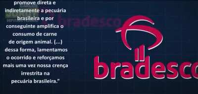 Olha o ponto que chegou. Esse pronunciamento foi transmitido em um dos maiores canais de not&iacute;cias do Agroneg&oacute;cio do pa&iacute;s. Como que pode um banco do porte imenso do Bradesco deixar a coisa chegar a tal ponto?