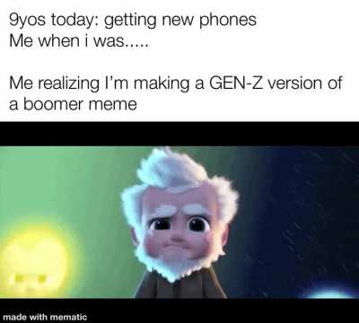 guess I'm a boomer now