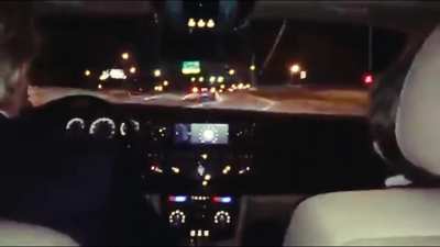 Donald Trump quietly driving his Rolls Royce while listening to Taylor Swift&rsquo;s &ldquo;Blank Space", filmed by Melania from the back seat with the flash on