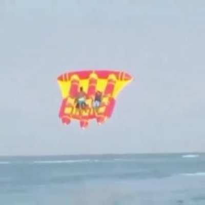 Flying in the air