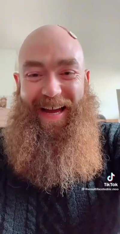He is so happy