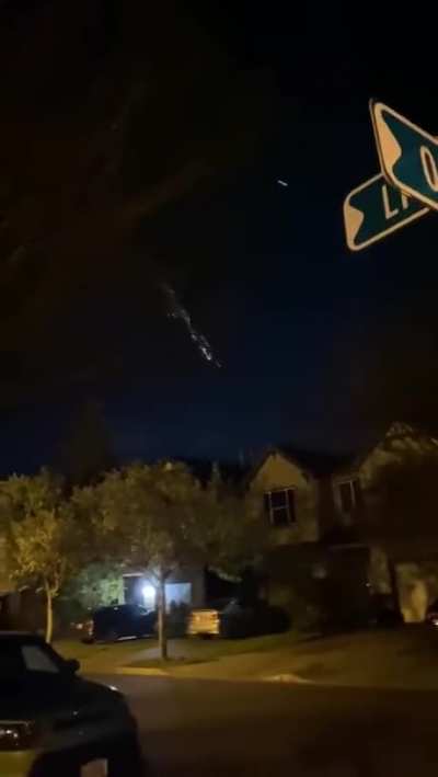 Low atmospheric debris burning up.
