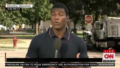 CNN accidentally told the truth for a few seconds, then they changed one word in the title card.