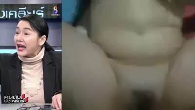 Former Thai Democrat Mallika Mahasook in a leaked sex tape from her early political career with a man not her husband, famously moaning: "Thank you&hellip; thank you for giving me this position&hellip;"