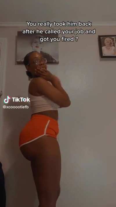 Fattie in orange shorts