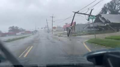 Reed Timmer just had a close call on his Hurricane Ida livestream.