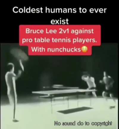 Only Bruce Lee..fukz yea