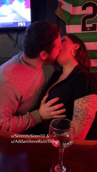 We&rsquo;ve done the bedroom thing a hundred times. But watching him grope her tits in public while I made out with her husband...Way hotter.