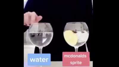 That McDonald's sprite be hitting though