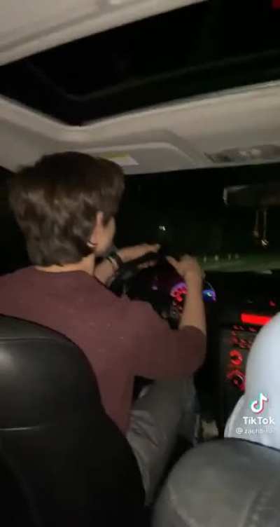 Jerry in the drivers seat