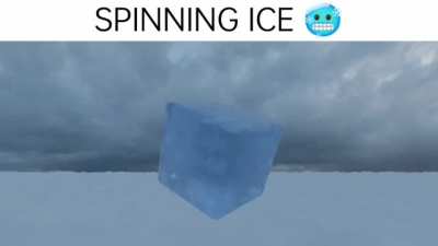 spinning ice 🧊🥶❄️
