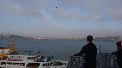 Lighthouse to boat basketball shot