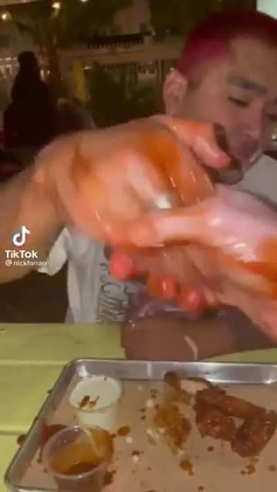 Is this how you eat wings?