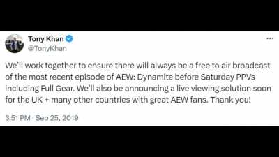 Celebrating 5 years since AEW's first official PPV saved m'pro wrestling: 2019