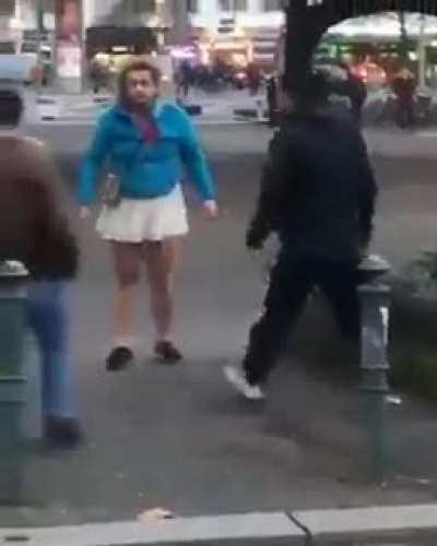 German Transgender Woman Tries To Remove A Woman's Hijab