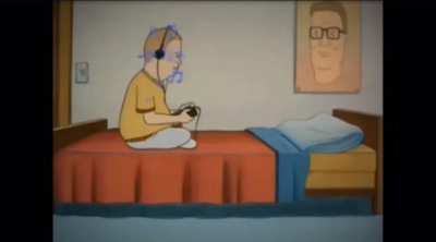 Me at 2:42 am sitting on the southernmost end of my bed listening to the only tape I had brought with me, well aware that the mass of flesh and other organic material imitating my friend&rsquo;s and loved one&rsquo;s voices will break through those barricades soon.