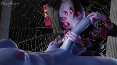 Muffet Helps Undyne Unwind (Undertale) [SleepyKeeper]