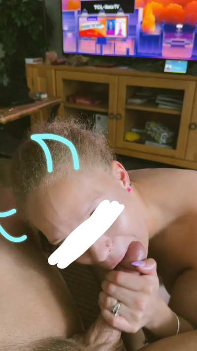 Teasing his cock before trying out a new technique