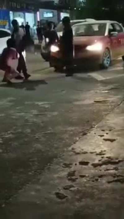 Standing in the street too long.