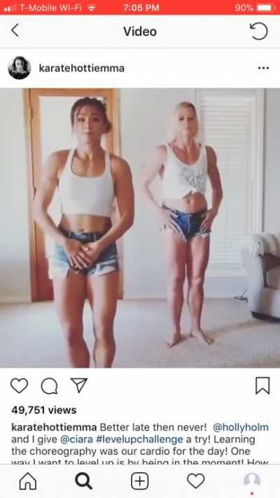 Michelle Waterson &amp;amp; Holly Holm shaking it