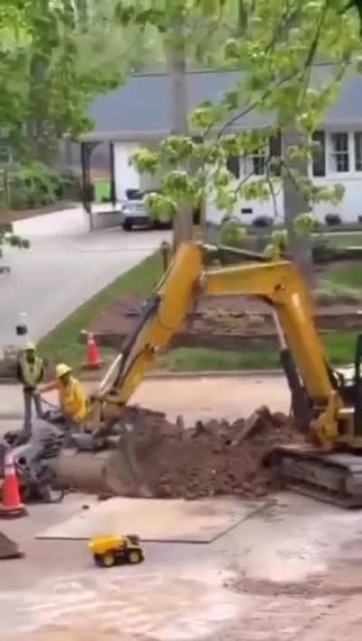 new guy at the construction site.