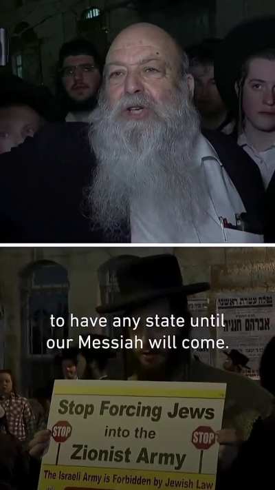 Ultra Orthodox Jews rally against the Zionist occupation on the 78th anniversary of Israel's occupation