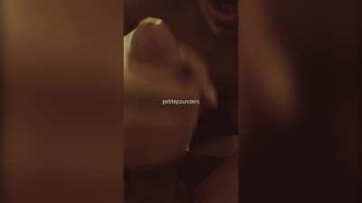 Drooled all over my man&rsquo;s cock and made him cum in my mouth