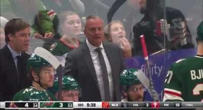 Dean Evason and two fans say “What the f*ck” in sync after a failed coach’s challenge