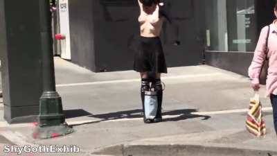 I made two whole videos where I keep changing my tops in public!