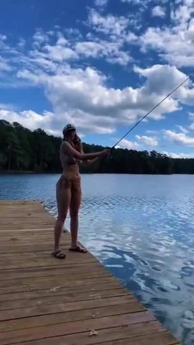 This Fishing noob has a nice bod.
