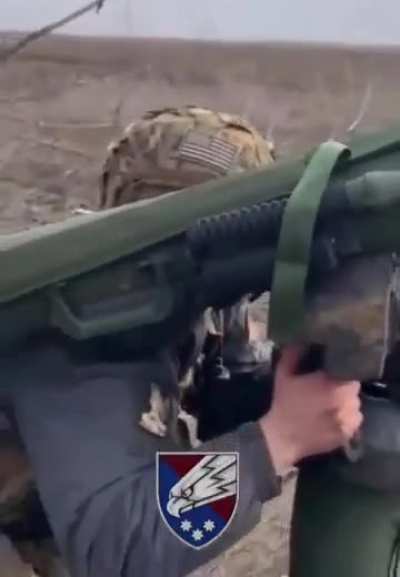 Destroy Russian armored vehicle with anti-tank missile
