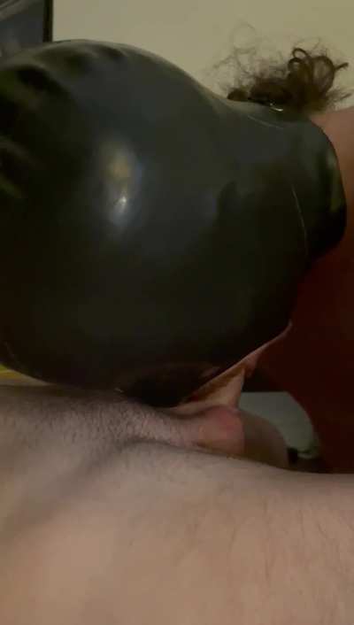 "Shove it down your throat, all the way" he says.