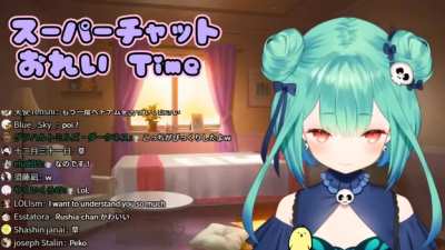 Rushia try tell foreign fans "nihongo jōzu" in English