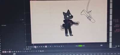 A few days ago I commented that I was making an animation, I started doing it from scratch again, I changed the character's colors and clothes, this time I used vectors so as not to lose quality, I think you can notice the change in quality and movements,