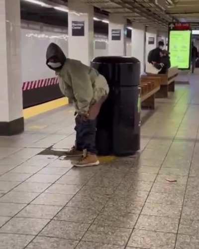 SMFH: Man Takes a Shit On a NYC Subway Platform and Gets Mad at a Woman For Filming