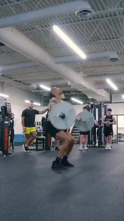 Backflip with a barbell
