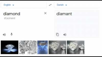 So I translated random words to Danish. I am not disappointed.