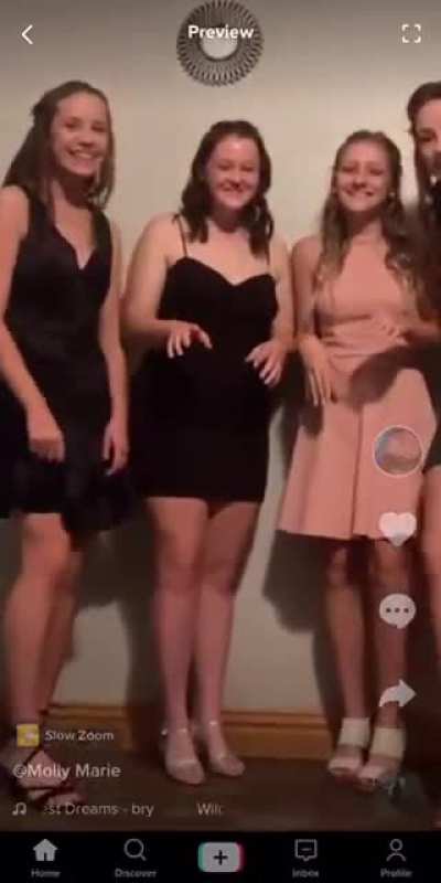 We got dressed up for hoco so decided to make a tiktok. The filter didn&rsquo;t work very well at the end